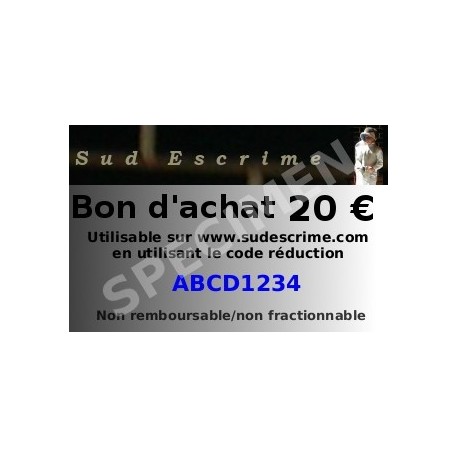 Bon cadeau 20€